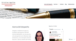 Desktop Screenshot of cristinaaguilar.com